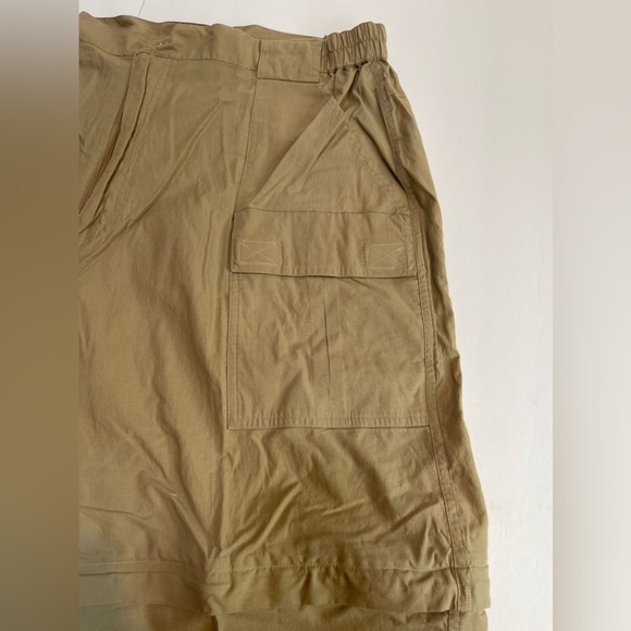 Mens World Wide Sportsman Ultimate Angler Convertible Pants Khaki Tan XL - Picture 4 of 7